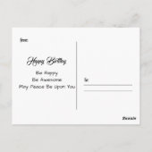 Birthday Briefkaart (Achterkant)