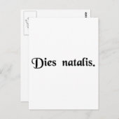 Birthday Briefkaart (Voorkant / Achterkant)