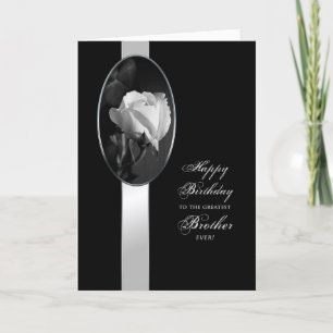 BIRTHDAY - BROER - ELEGANT ROOS KAART