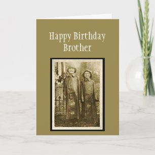 Birthday Brother Fun Foto Kaart