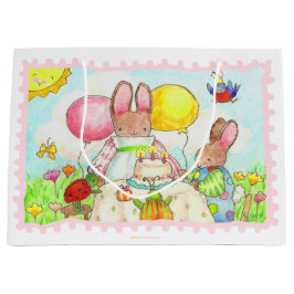 Birthday Bunny Gift Bag Groot Cadeauzakje