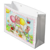 Birthday Bunny Gift Bag Groot Cadeauzakje (Voorkant Gekanteld)