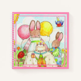 Birthday Bunny Spiral Notitieboek