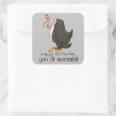 Birthday buzzard mannen party sticker (Tas)