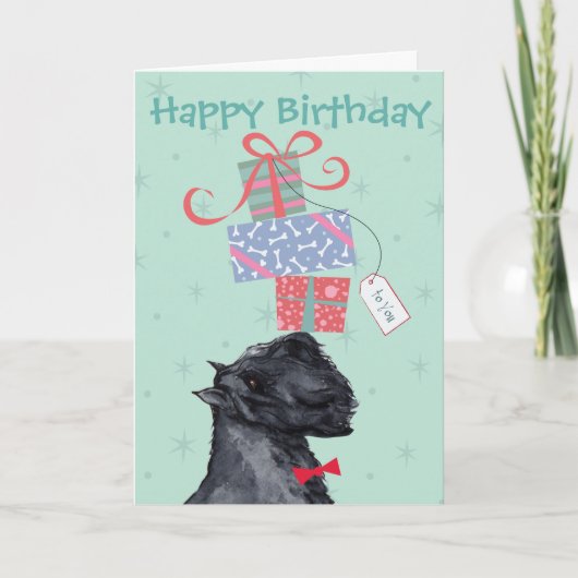 Birthday Cadeaus Bouvier des Flandres Card Kaart (Voorkant)