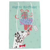 Birthday Cadeaus Dalmatian Medium Gift Bag Cadeauzakje (Voorkant)