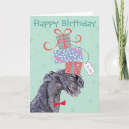 Birthday Cadeaus Kerry Blue Terrier Kaart