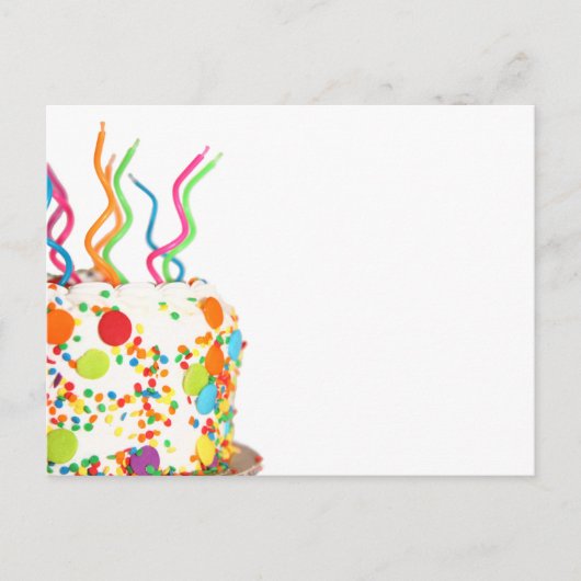 Birthday Cake Briefkaart (Voorkant)