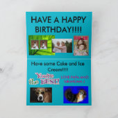 Birthday Cake Close Carte Anniversaire (Intérieur)