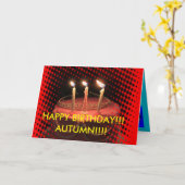 Birthday Cake Close Carte Anniversaire (Fleur jaune)