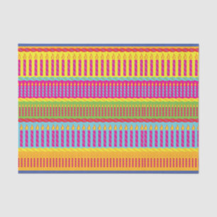 Birthday Cake Cute Colorful 1st Party Thema Tissuepapier