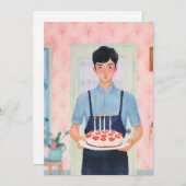 Birthday Cake Feestdagenkaart (Voorkant / Achterkant)