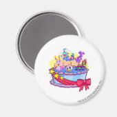 Birthday Cake Group Shot Magneet (Voorkant / Achterkant)