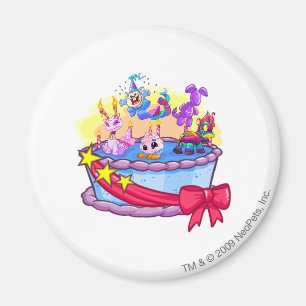 Birthday Cake Group Shot Magneet