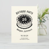 Birthday cake kaart (Staand voorkant)