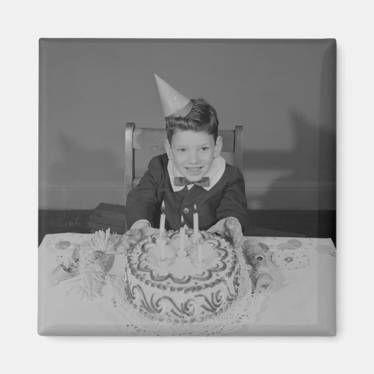 Birthday Cake Magneet (Voorkant)