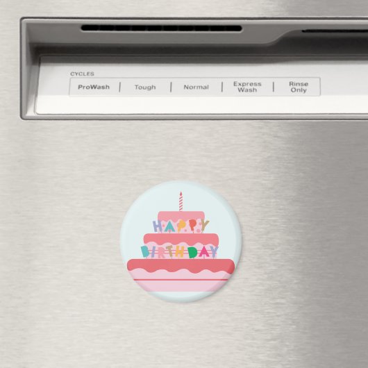 Birthday Cake Magnet (In Situ (Lave-vaisselle))