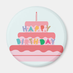 Birthday Cake Magnet Magneet