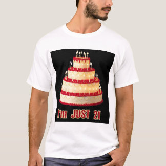 BIRTHDAY CAKE MET CANDLES T-SHIRT