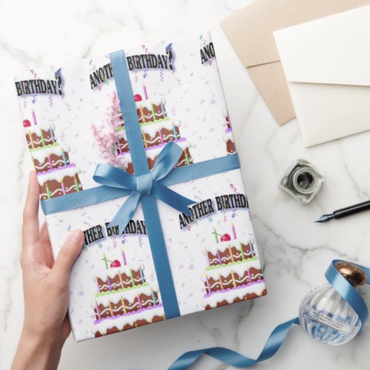 Birthday Cake met Confetti Cadeaupapier (Geschenken)