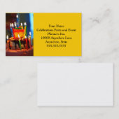 Birthday Cake met kaarsen Visitekaartje (Voorkant / Achterkant)