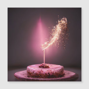 Birthday cake met sparkler