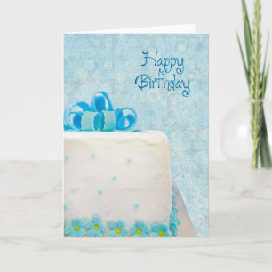 Birthday cake met vorstboog kaart