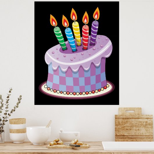 Birthday Cake Poster (Keuken)
