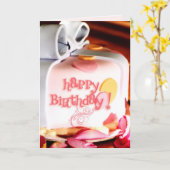 Birthday Cake & Roos Petals Kaart (Gele Bloem)