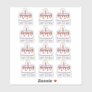 Birthday Cake Sticker