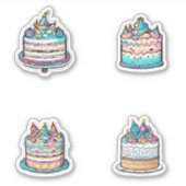 Birthday Cake Sticker (Voorkant)