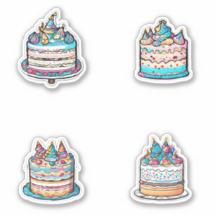 Birthday Cake Sticker