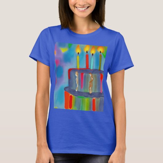 Birthday Cake T-shirt (Voorkant)