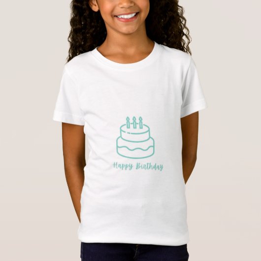 Birthday cake T-Shirt (Voorkant)
