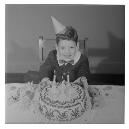 Birthday Cake Tegeltje (Voorkant)