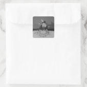 Birthday Cake Vierkante Sticker (Tas)