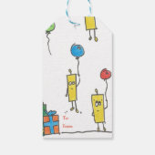 Birthday Candle Cadeaulabel (Achterkant)