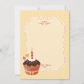 Birthday Candle Cupcake Blank Kaart (Voorkant)