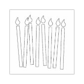 Birthday Candles Art Stamp Rubberstempel (Afrduk)
