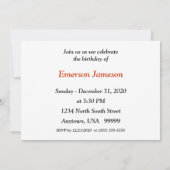 Birthday Candles Invitation Kaart (Achterkant)