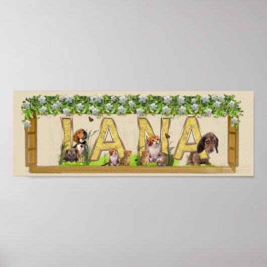 Birthday-Capital- letter Art Poster (Voorkant)