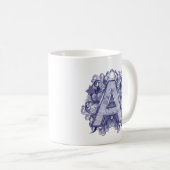 Birthday-Capital Monogram - letter A Koffiemok (Voorkant rechts)