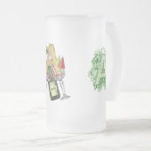 Birthday-Capital Monogram - letter A Matglas Bierpul (Voorkant rechts)