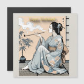 Birthday Card 01 - Elegant Japanese Oiran Theme (Voorkant / Achterkant)