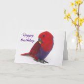Birthday card an Eclecture parrot Kaart (Gele Bloem)