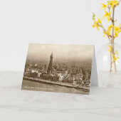Birthday Card - Blackpool Tower Kaart (Gele Bloem)