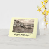 Birthday Card - Brixham, Devon Kaart (Gele Bloem)