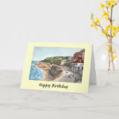 Birthday Card - Cromer, Norfolk Kaart (Gele Bloem)