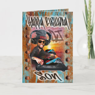 Birthday card DJ voor zoon Kaart