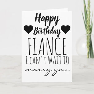 Birthday Card Fiancé Fijne verjaardag Feestdagen Kaart